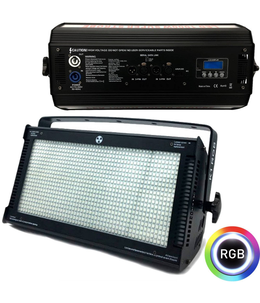 Effetti Luce Dmx Dj Disco Strobo 800led 3000w Wash Matrix Blinder Multicolor Rgb         