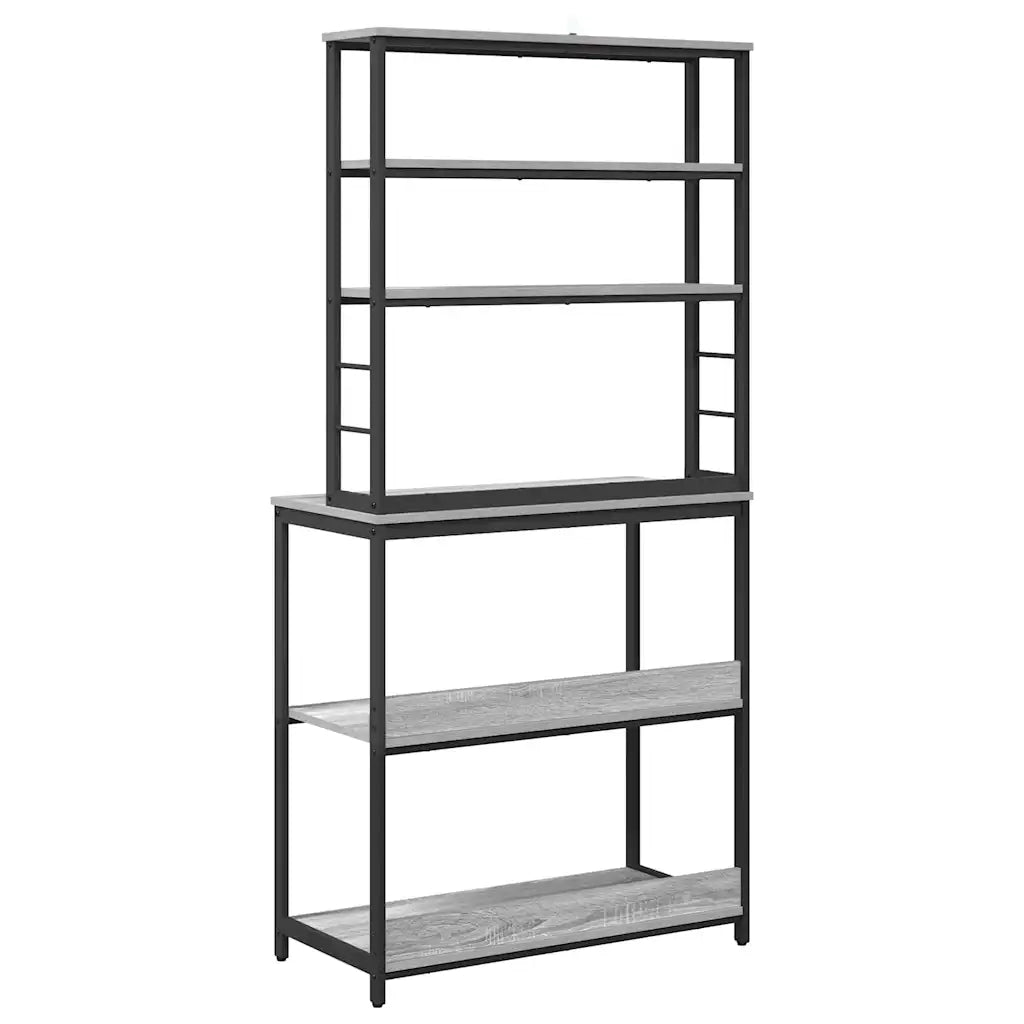 Mensola da cucina Grigio Sonoma 80 x 40 x 168 cm 883889