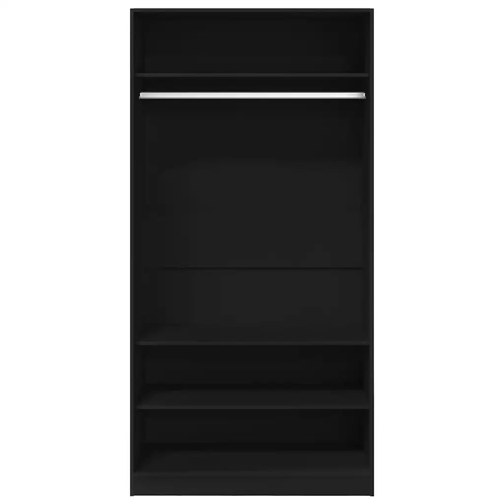 Armadio Nero 100x50x200 cm in Truciolato cod mxl 73603