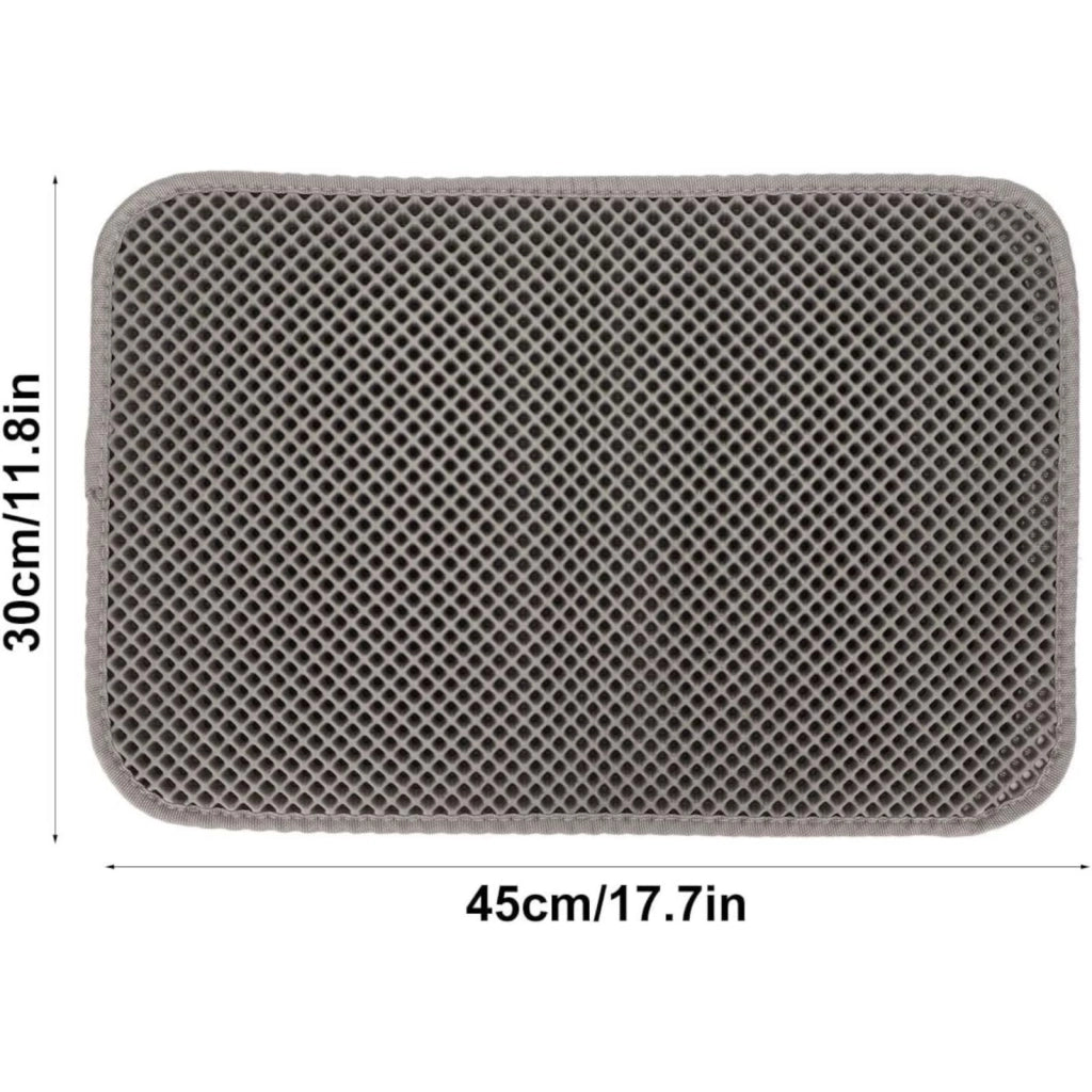 Tappetino per lettiera gatti, 30x45, Fori Grandi Antiscivolo Colore Casuale 244