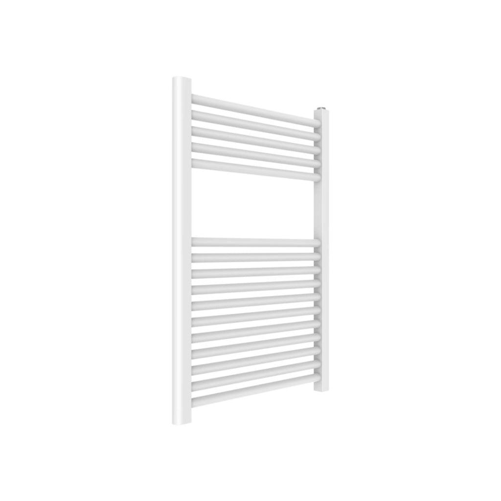 Termoarredo scaldasalviette tubolare tondo acciaio colore bianco opaco *** finitura- bianco opaco, misure h770xl500xi...