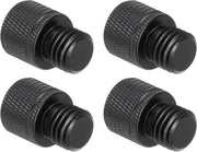 Set di 4 adattatori per microfono, femmina 3/8 a maschio M12, in alluminio lega, nero, accessori per supporto microfono
