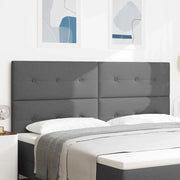 Testiera LED con testiera Grigio scuro 200 cm Poliestere 3338463