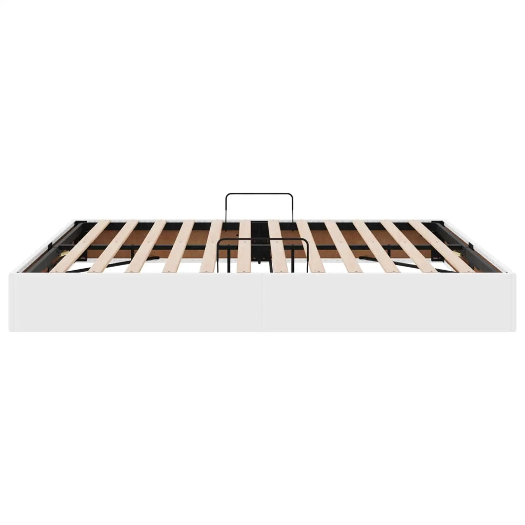 Letto ottomano Bianco Puro 180 x 200 cm Pelle Sintetica 3442783