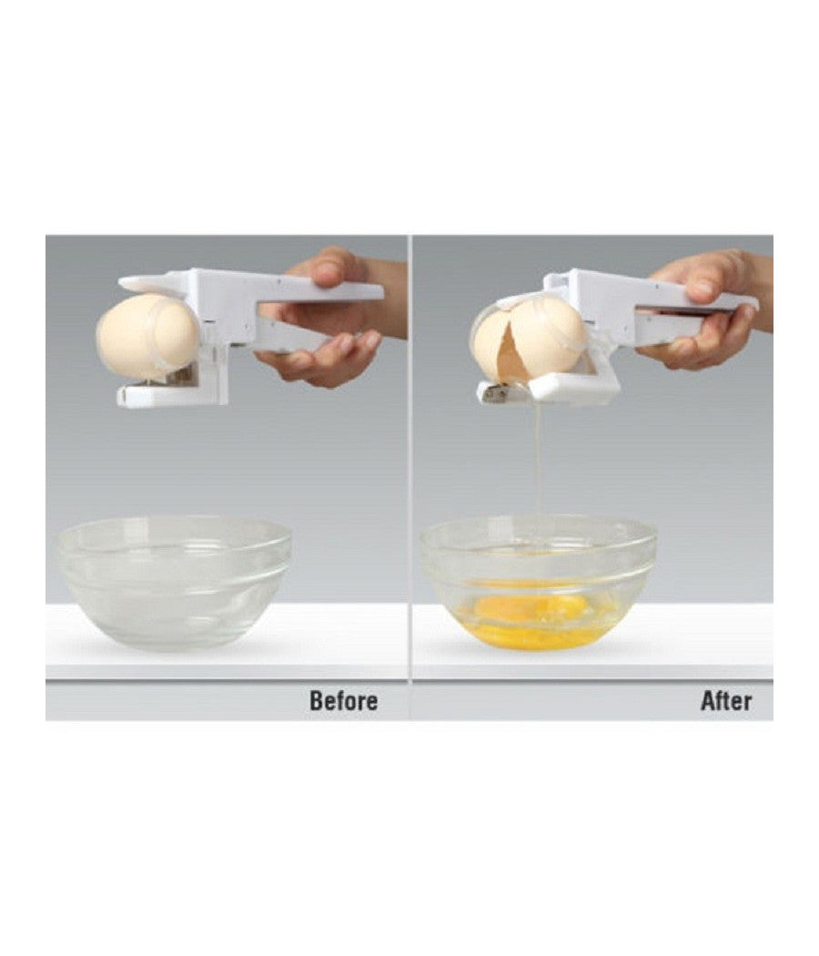 Egg Ez Cracker Rompi Guscio Uovo Separa Uova Chiara Bianco Rosso Tuorlo Albume         