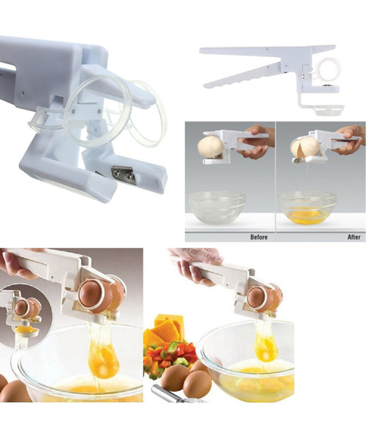 Egg Ez Cracker Rompi Guscio Uovo Separa Uova Chiara Bianco Rosso Tuorlo Albume         