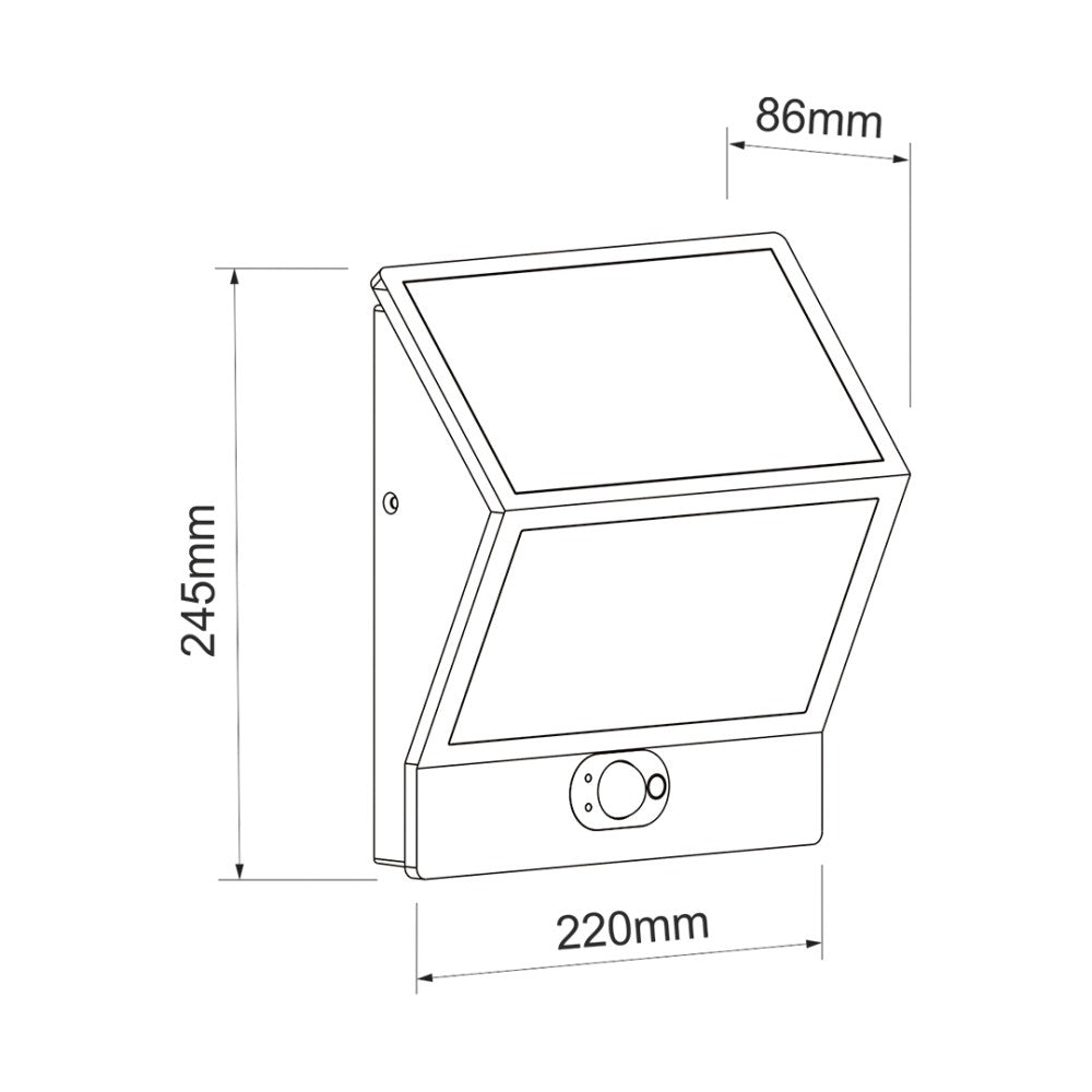 EGNA - Faretto bianco a energia solare 4000K Luce da esterno Beneito Faure