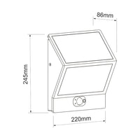 EGNA - Faretto nero a energia solare 4000K Luce da esterno Beneito Faure
