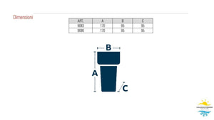 Dosatore Polifosfati anticalcare anticorrosivo da 1/2" con cristalli