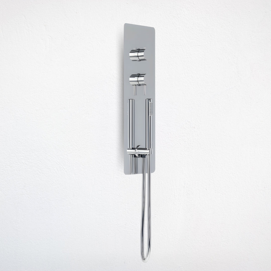 Wall kit a parete da incasso a muro acciaio inox cromato lucido deviatore doccetta doccia *** confezione 1