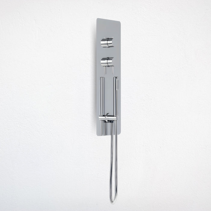 Wall kit a parete da incasso a muro acciaio inox cromato lucido deviatore doccetta doccia *** confezione 1