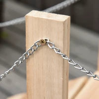 Ponte Ponticello da Giardino in Legno per Laghetto con Passerella ad Arco, Impermeabile per Esterni, 100x32x48cm