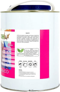 Ecolux smalto ecologico lucido acrilico ad acqua inodore per interno ed esterno *** tinta rosso ossido, contenuto lit...