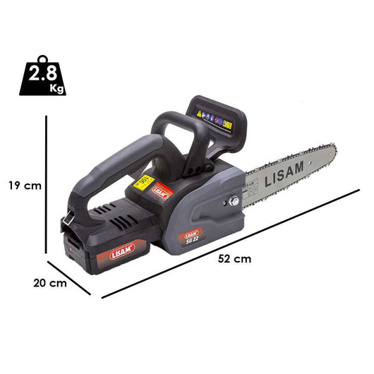 POTATORE SEGHETTO ELETTRICO A BATTERIA MOTOSEGA SG 22 21V 600W LISAM 9415