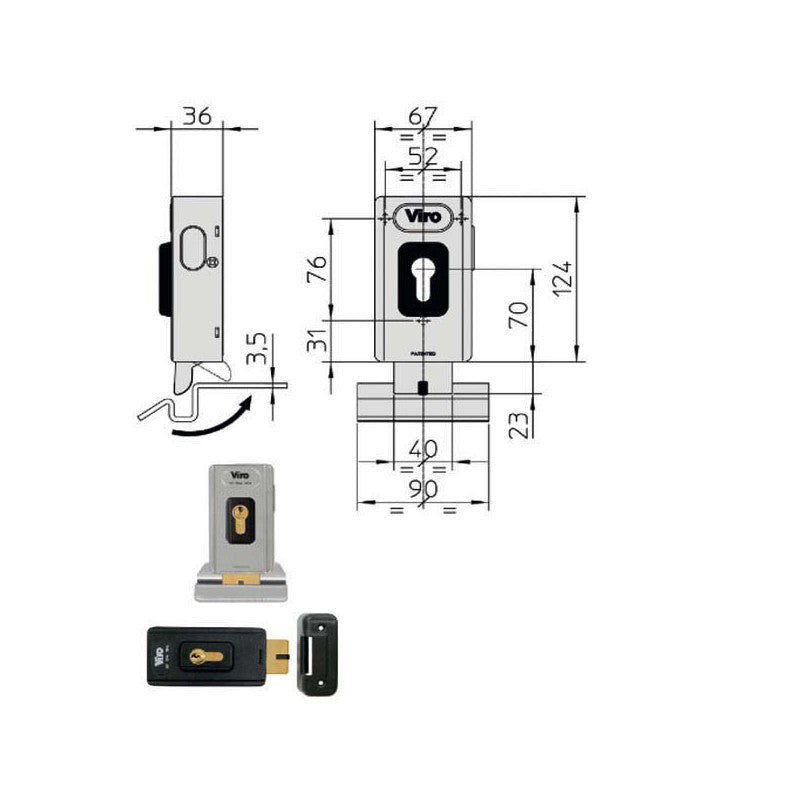 Elettroserratura App.Ferro V06 1.7918 Viro