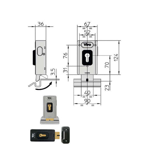 Elettroserratura App.Ferro V06 1.7918 Viro