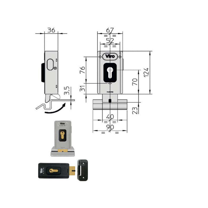 Elettroserratura App.Ferro V06 1.7918 Viro
