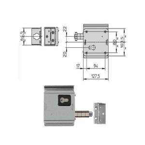 Elettroserratura App.Ferro V09 7905 Viro