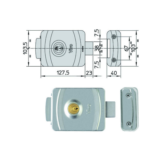 Elettroserratura App.Ferro V9083 9083 Viro