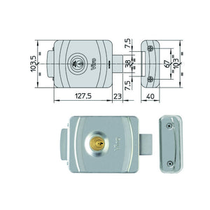 Elettroserratura App.Ferro V9083 9083 Viro