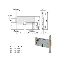 Elettroserratura Inf.Fasce All 14450-80-0 Cisa