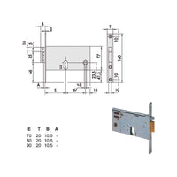 Elettroserratura Inf.Fasce All 14451-90-0 Cisa