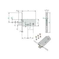 Elettroserratura Inf.Fasce All Dm F6971-70 Feb
