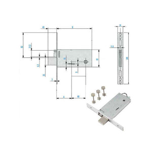 Elettroserratura Inf.Fasce All Dm F6971-70 Feb