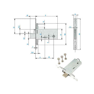 Elettroserratura Inf.Fasce All Dm F6973-70 Feb