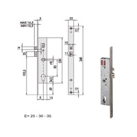 Elettroserratura Inf.Mont. All 16205-35-0 Cisa