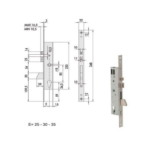 Elettroserratura Inf.Mont. All 16215-30-0 Cisa