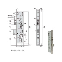 Elettroserratura Inf.Mont. All 19225-25-0 Cisa