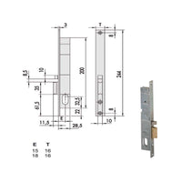 Elettroserratura Inf.Mont. All Sx 14020-15-2 Cisa