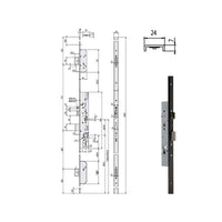 Elettroserratura Inf.Multipunto 19526-35-0 Cisa