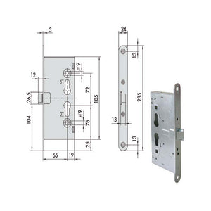 Elettroserratura Inf.Tagliafuoco 13160-65-2 Cisa