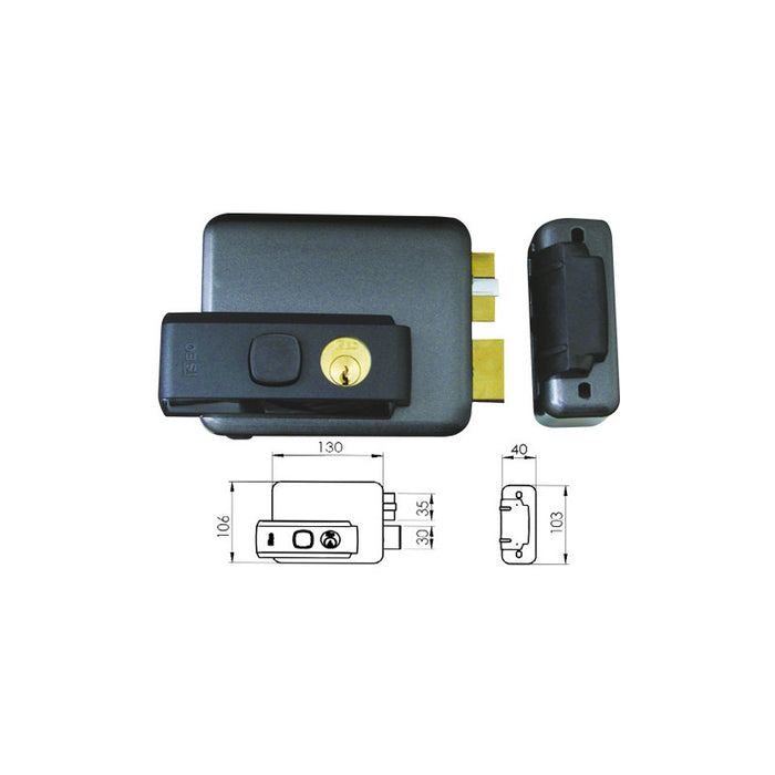 Elettroserratura ISEO Serie 53N destra – Art. 53N5151DX