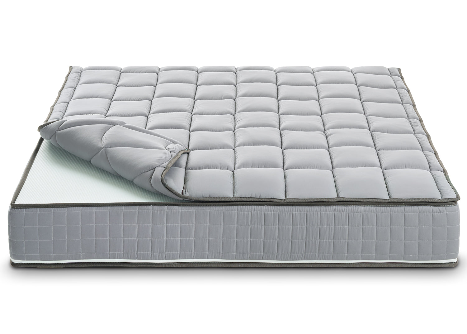 Materasso Singolo 100x190 Molle progressive - Alto 27 cm - Ortopedico - Sfoderabile - con topper Memory in OMAGGIO