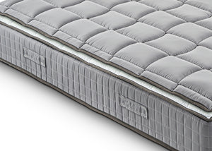 Materasso Matrimoniale 150x190 Molle progressive - Alto 27 cm - Ortopedico - Sfoderabile - con topper Memory in OMAGGIO