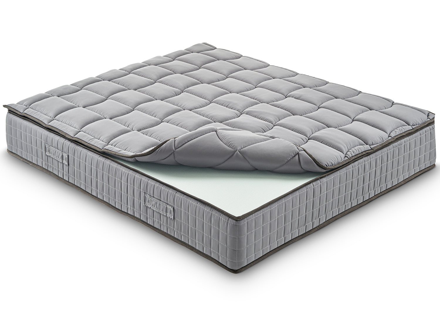 Materasso Piazza e Mezza 140x200 Molle progressive - Alto 27 cm - Ortopedico - Sfoderabile - con topper Memory in OMAGGIO