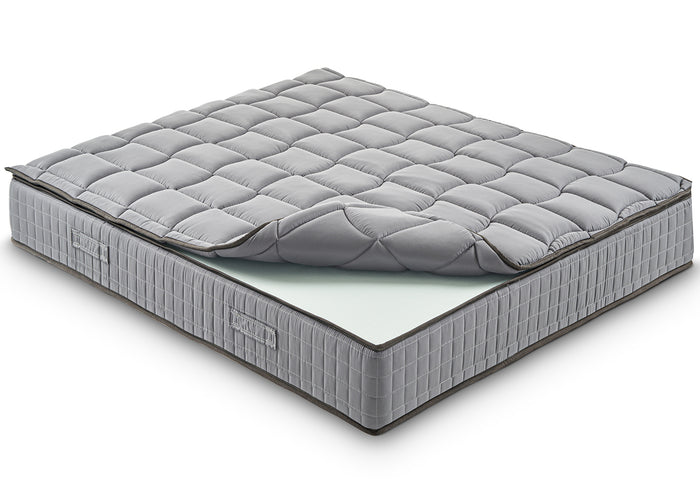 Materasso Matrimoniale 160x190 Molle progressive - Alto 27 cm - Ortopedico - Sfoderabile - con topper Memory in OMAGGIO