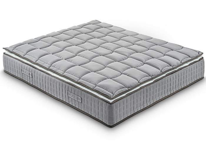 Materasso Matrimoniale 150x190 Molle progressive - Alto 27 cm - Ortopedico - Sfoderabile - con topper Memory in OMAGGIO