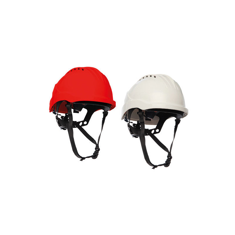 Elmetto Climax Curro rosso – 4 punti di ancoraggio – Protezione per lavori in quota