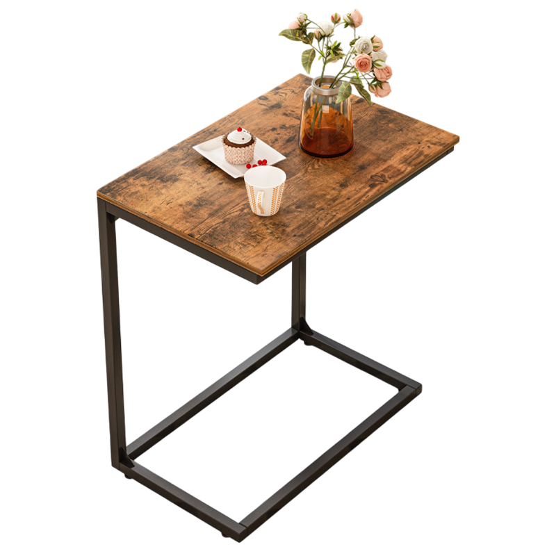 Tavolino da salotto 55x35x65 cm, finitura marrone, ideale per ogni ambiente.