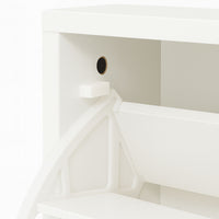 Emma - Scarpiera Salvaspazio 2 Ante 55x82x25 cm 12 Paia in Legno Bianco