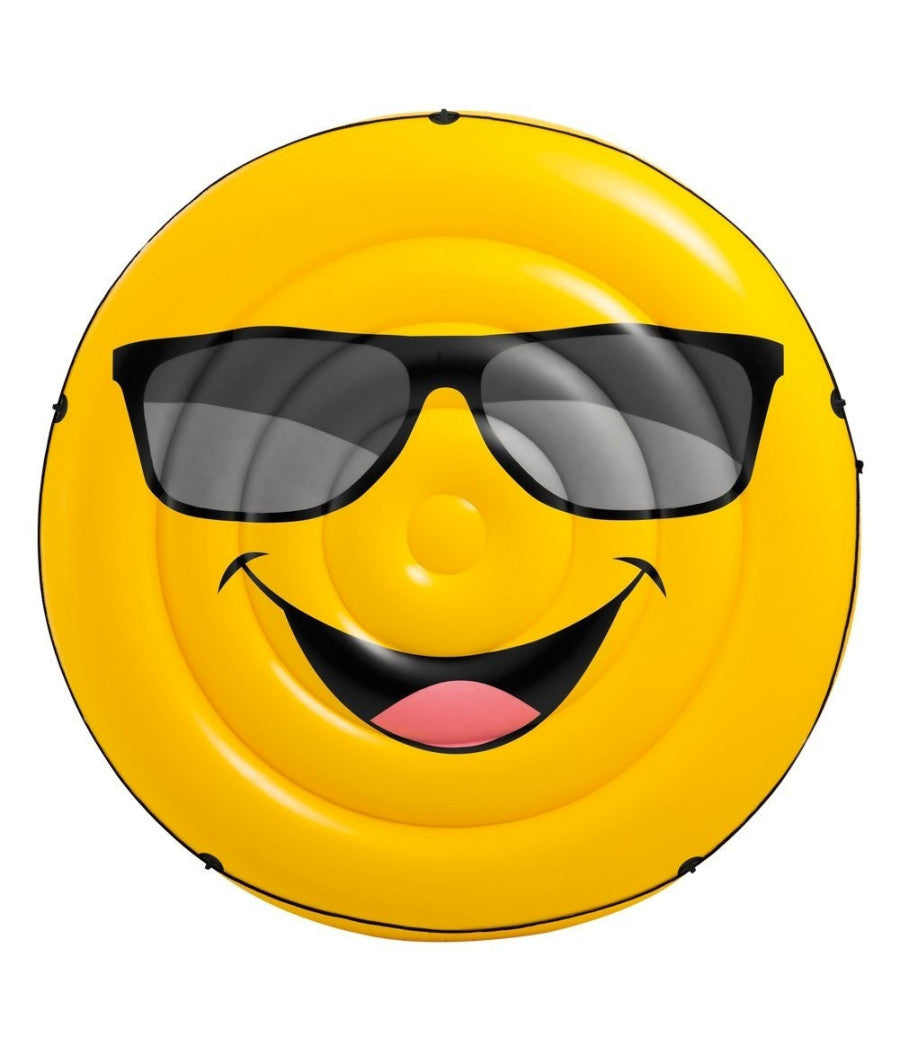 Emoticon Smile Gonfiabile Gigante Intex Isola Materassino Mare Piscina 173cm         