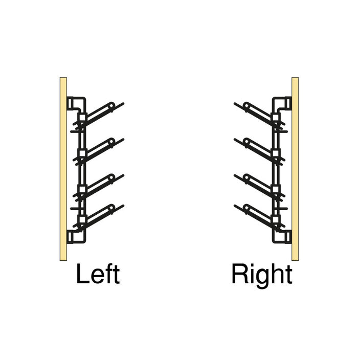 Emuca Appendiabiti estraibile Quartz, Tecnoplastica e Alluminio, Titanio