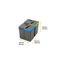 Emuca Asse da stiro pieghevole e Tavola da stiro estraibile per mobili. Modello: Iron Alu, Alluminio, Grigio antracite