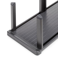 Emuca Cassetto esterno Concept 30kg, altezza 105mm, profondità 300mm, Acciaio, Verniciato bianco