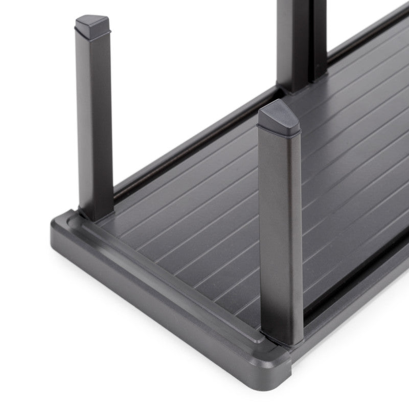 Emuca Cassetto esterno Concept 30kg, altezza 105mm, profondità 300mm, Acciaio, Verniciato bianco