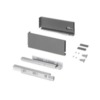 Emuca Cassetto esterno Protone 30kg, guide di estrazione totale con una chiusura soft, altezza 131mm, profondità 400m..